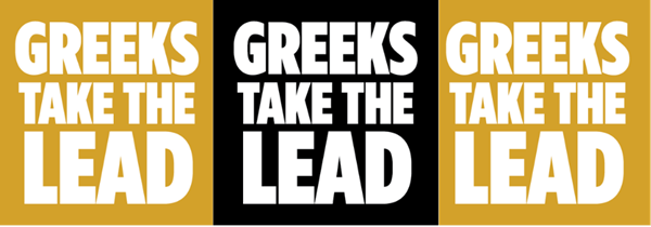 Greeks Take the Lead Logos
