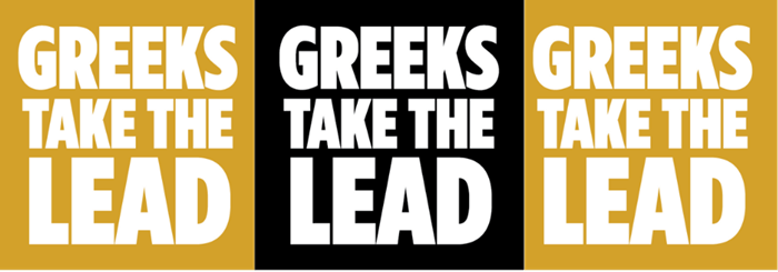 Greeks Take the Lead Logos