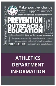 Athletics Department Brochure Cover